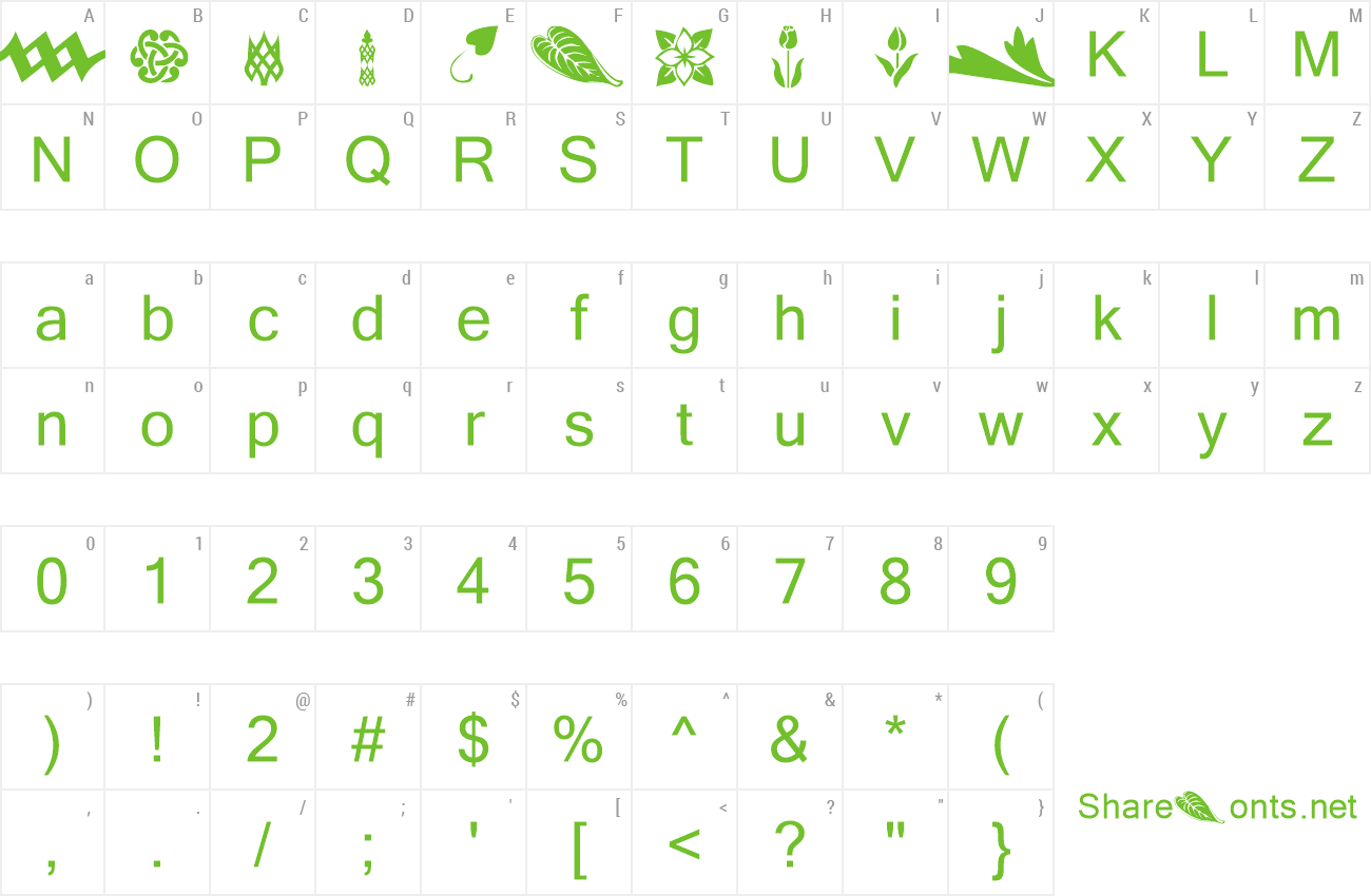 Font KR Simple Fleur 3 preview